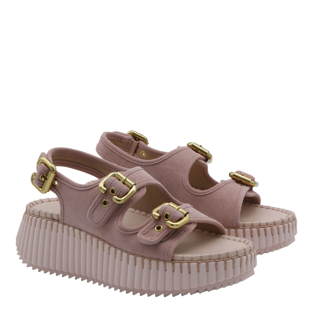 Platform Sandals With Adjustable Straps