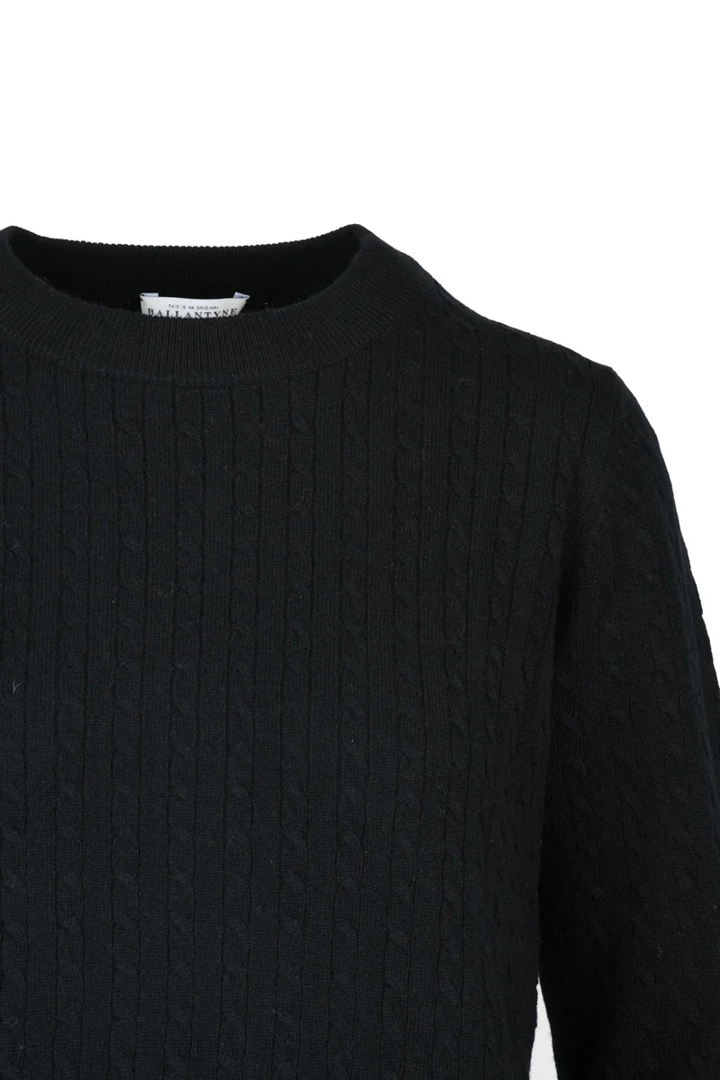 Crew Neck Sweater - Black