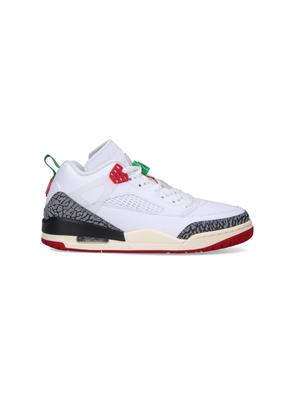 "Jordan Spizike Low" Sneakers, In White Leather