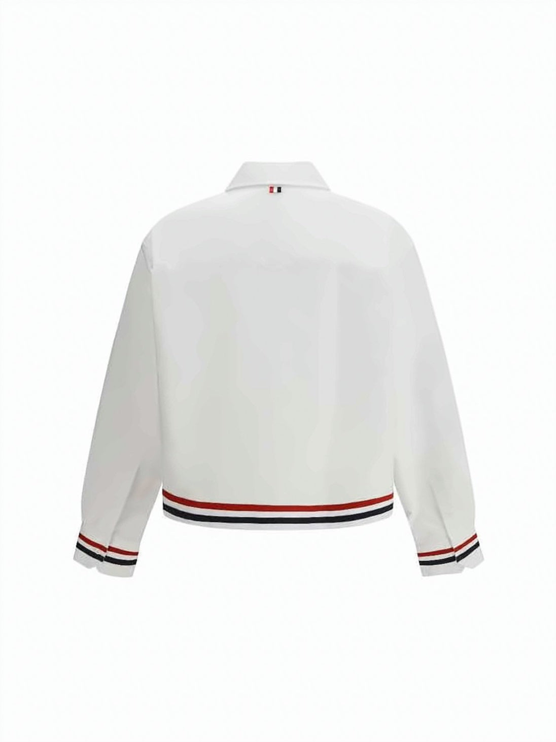 Cropped Oxford Shirt with Classic Collar