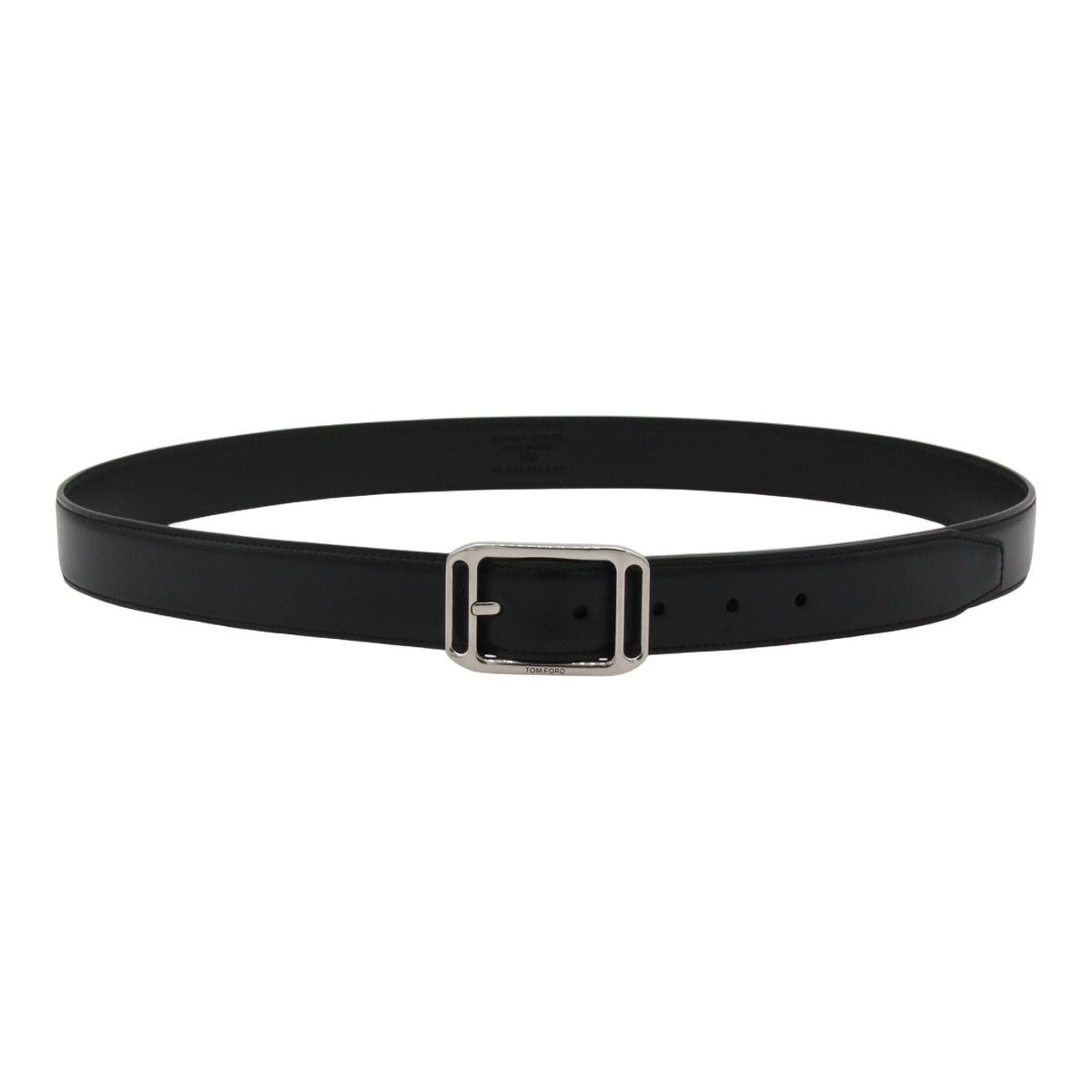 Sleek Black Leather Belt
