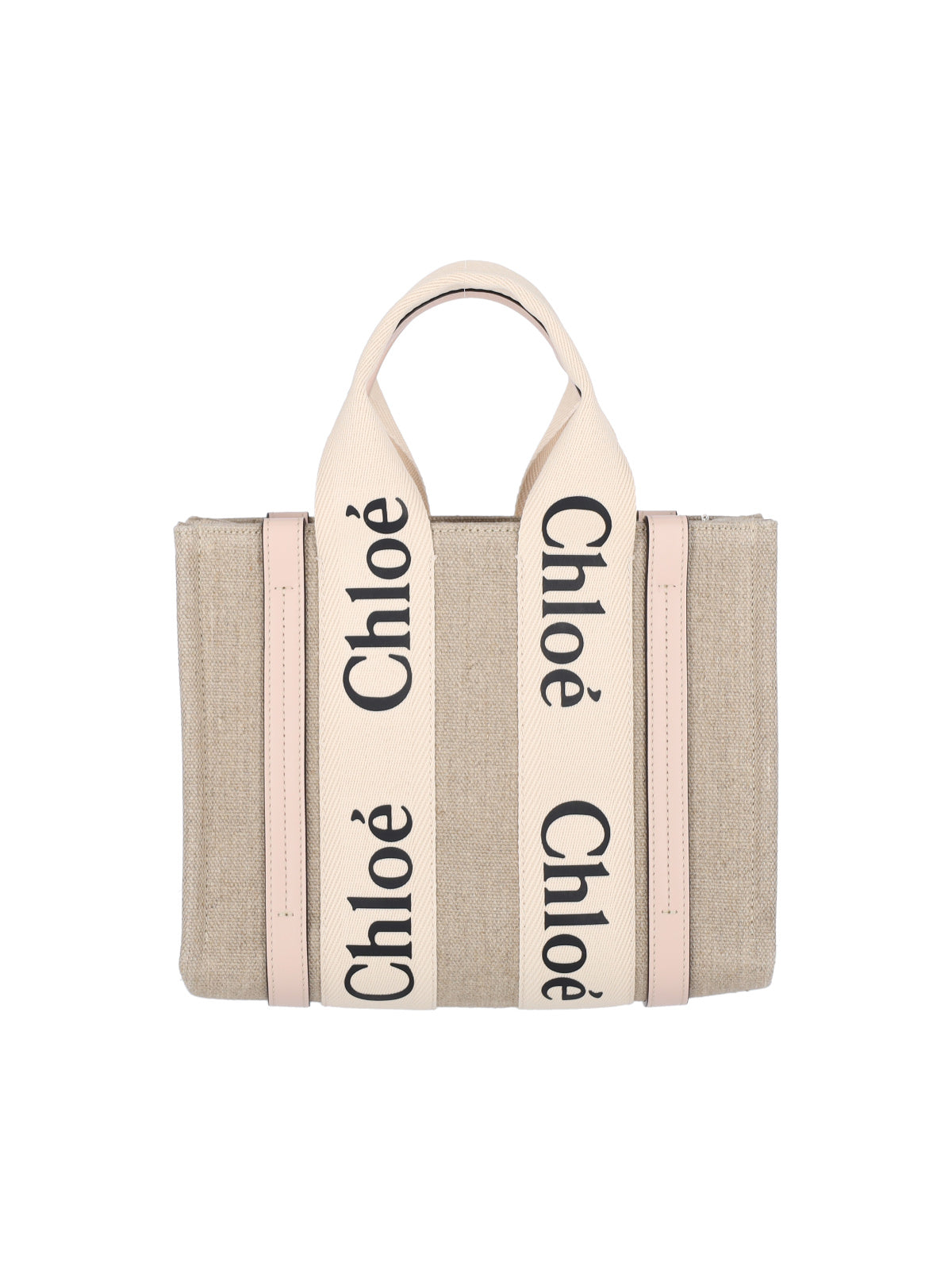 "Woody" Small Tote Bag – Beige