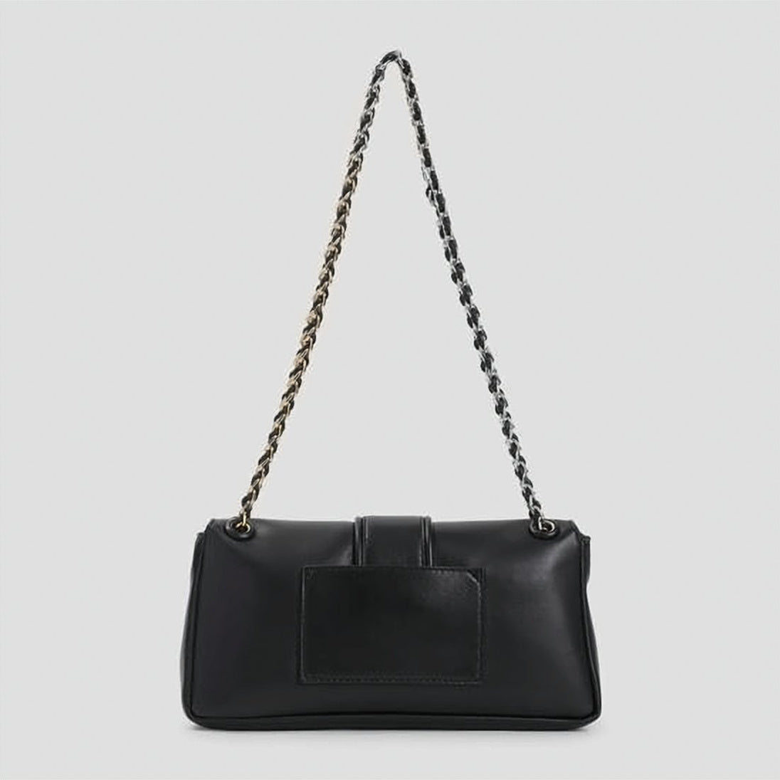 Rectangular Lambskin Shoulder Bag with Chain Strap