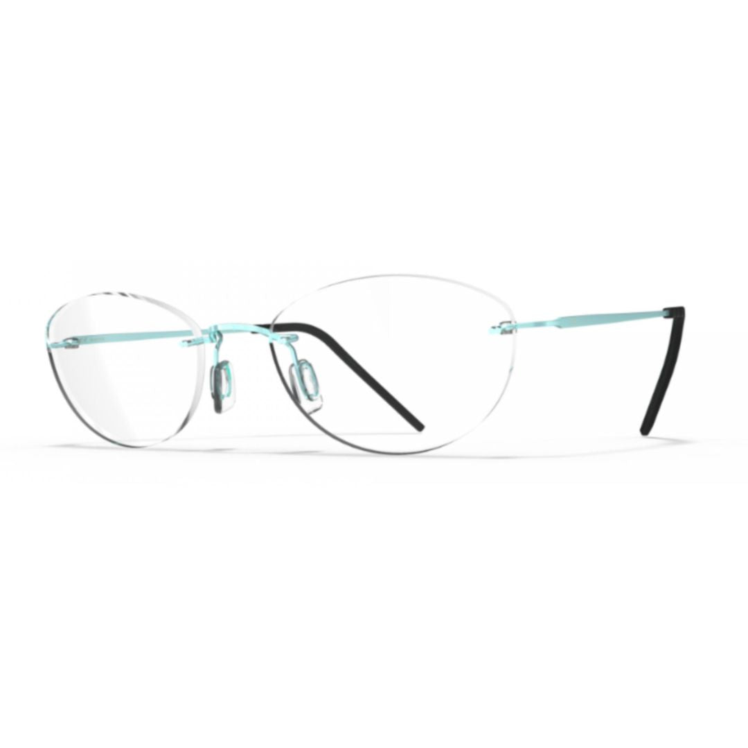 Bf1076 Aero Loop B4-P2 Rimless Oval Eyeglasses with Beta Titanium Alloy Frame