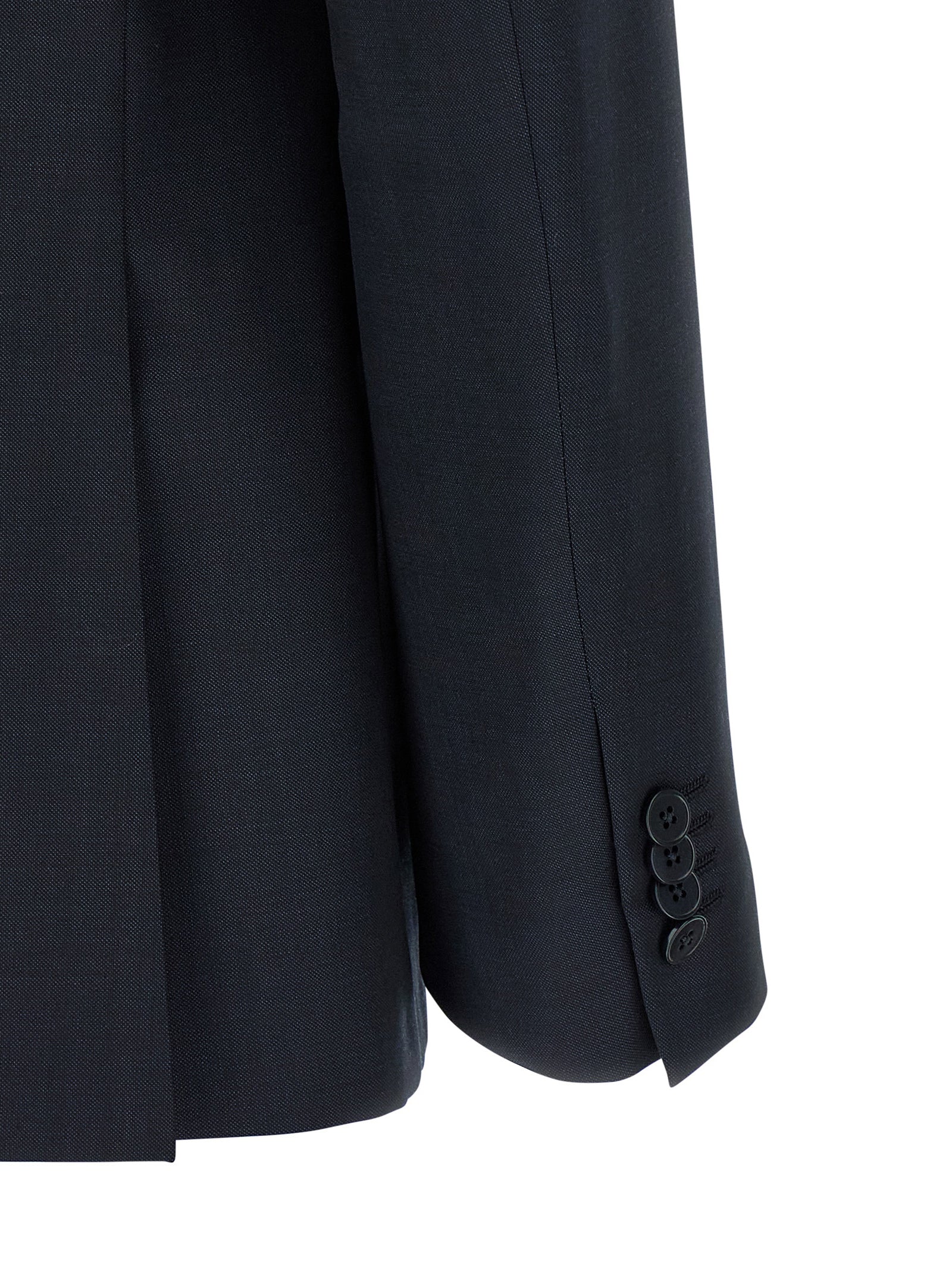 Single-Breasted Wool Dress with Tailored Trousers