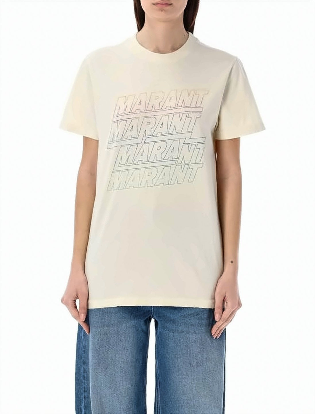 Pastel Gradient Graphic Print T-Shirt