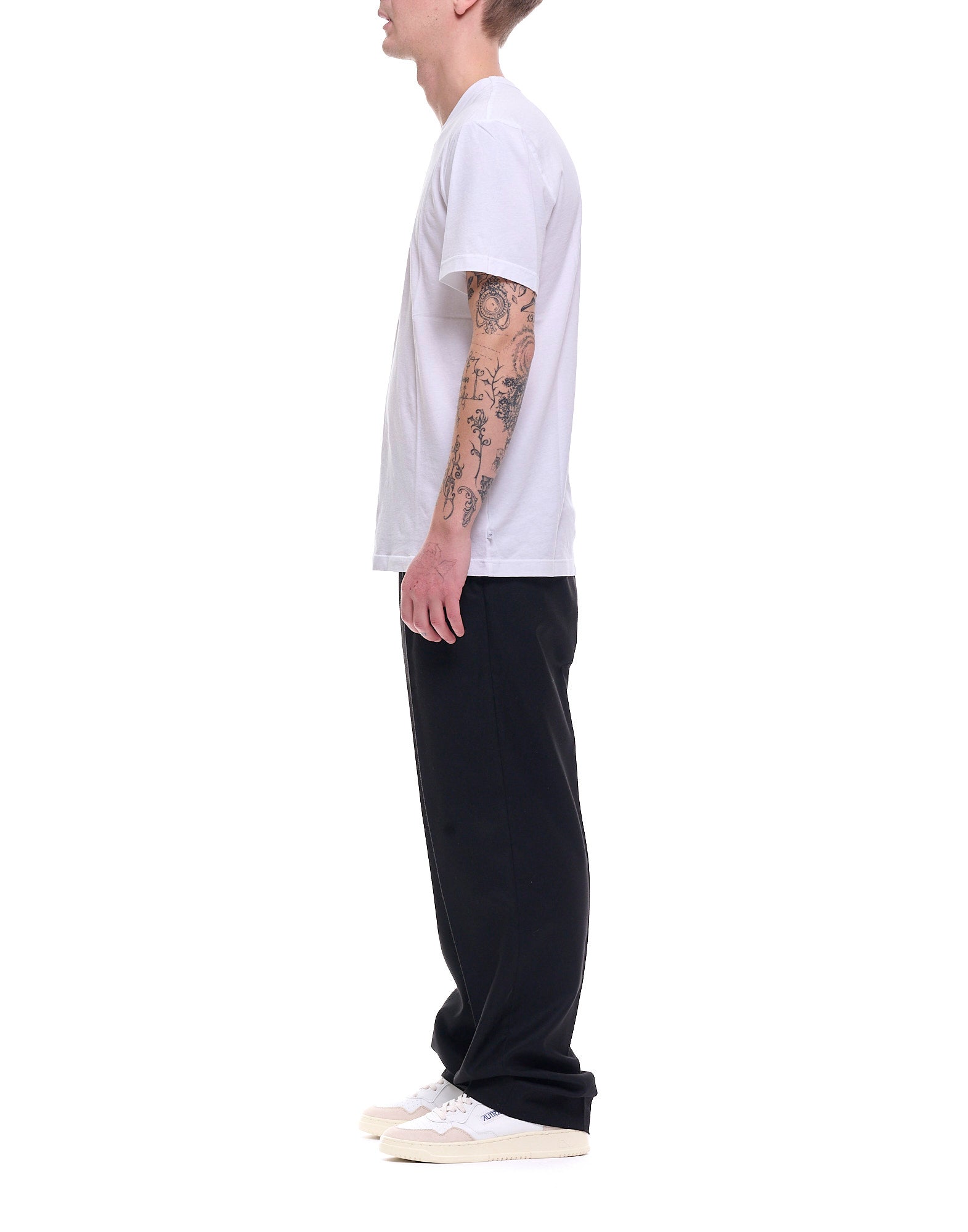 Men’S Pleated Black Trousers