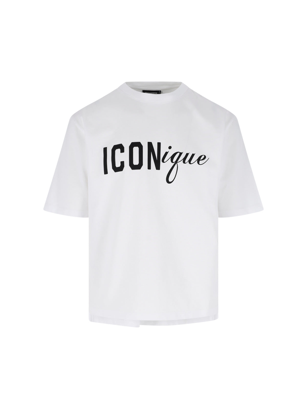 White ICONique Logo Crew Neck T-Shirt