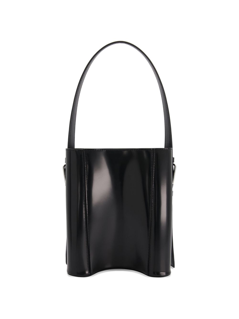 Cylindrical Black Top Handle Bag
