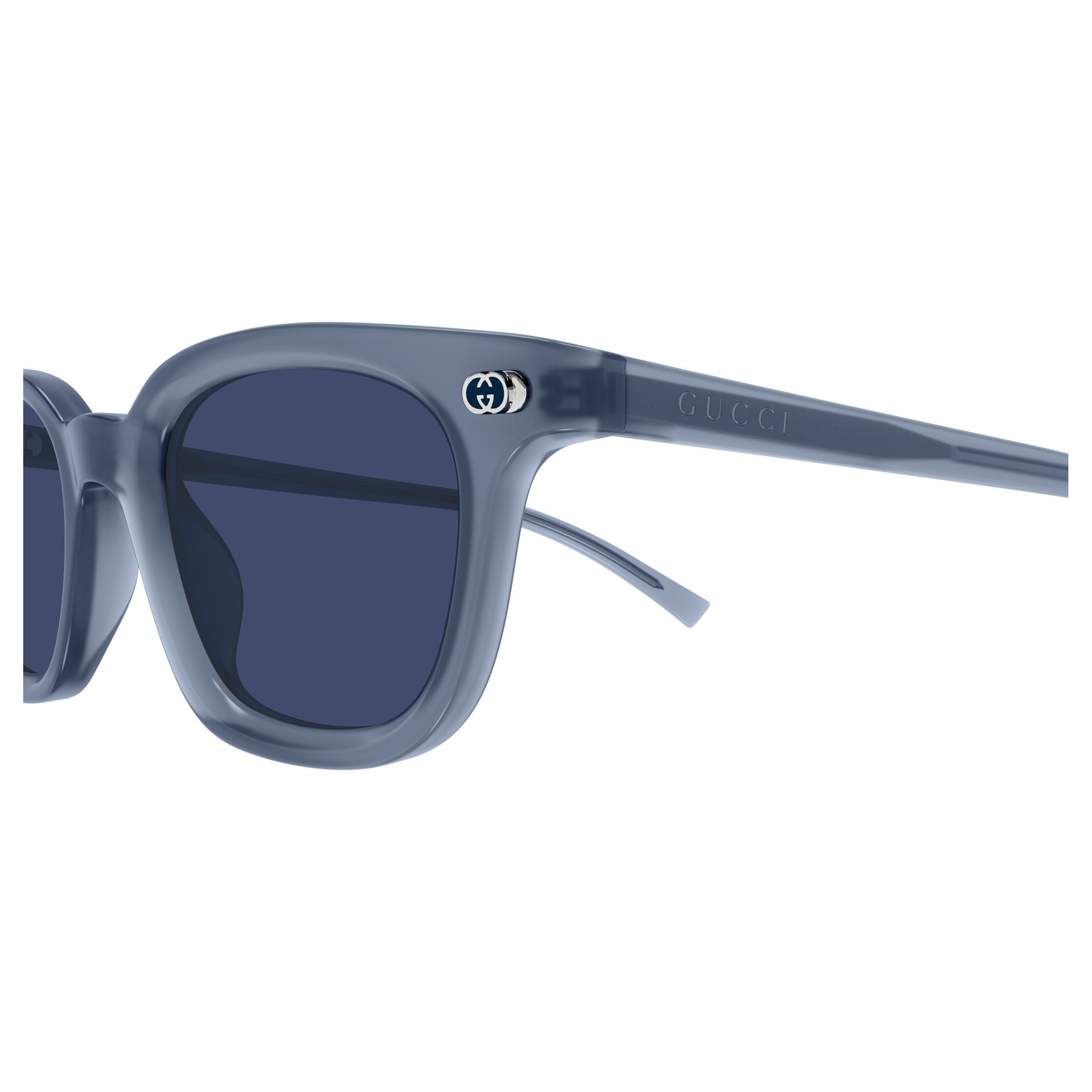 Gg1946s Translucent Blue Acetate Square Sunglasses