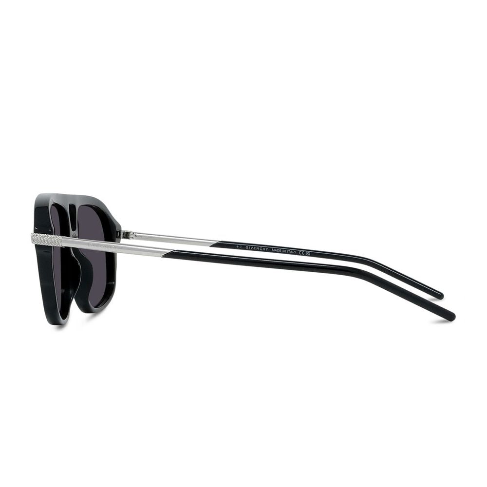 Gv One Geometric-Shaped Grey Lens Acetate Sunglasses