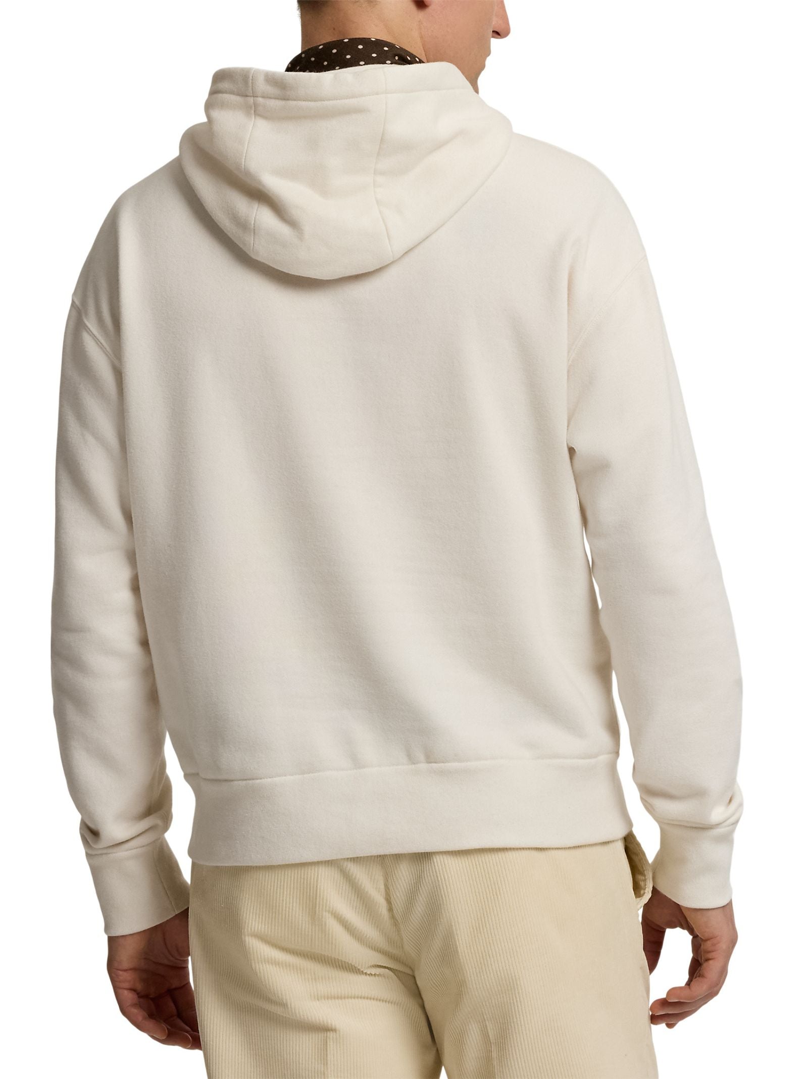 Cotton-Cashmere Blend Hoodie With Iconic Bear Embroidery