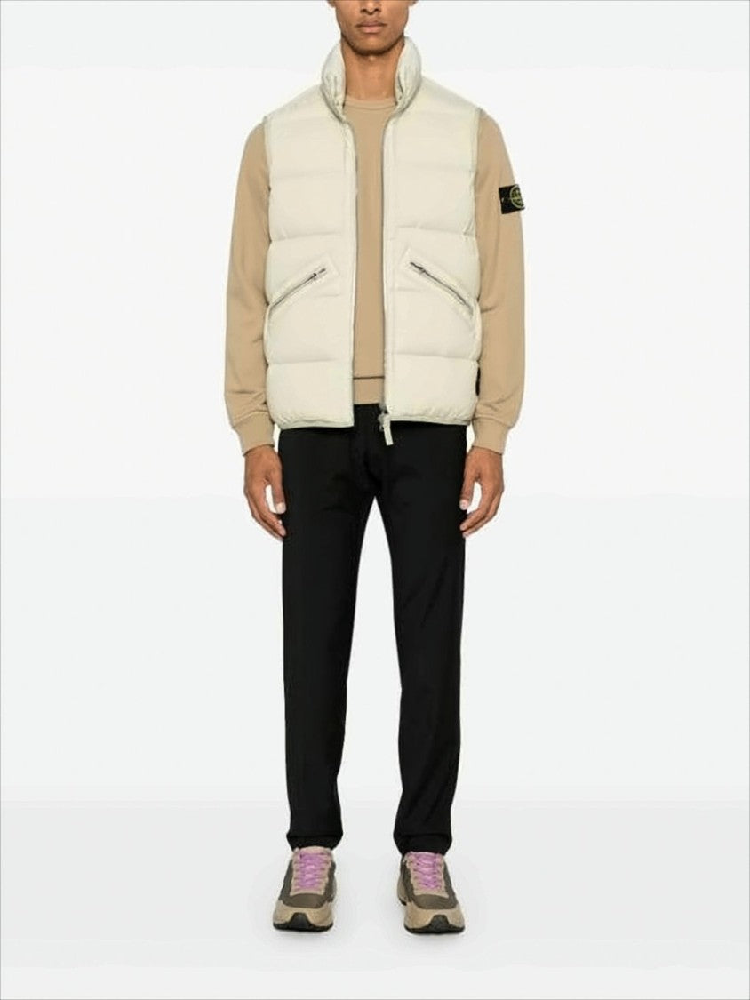 Long-Sleeve Crewneck Sweatshirt in Warm Beige