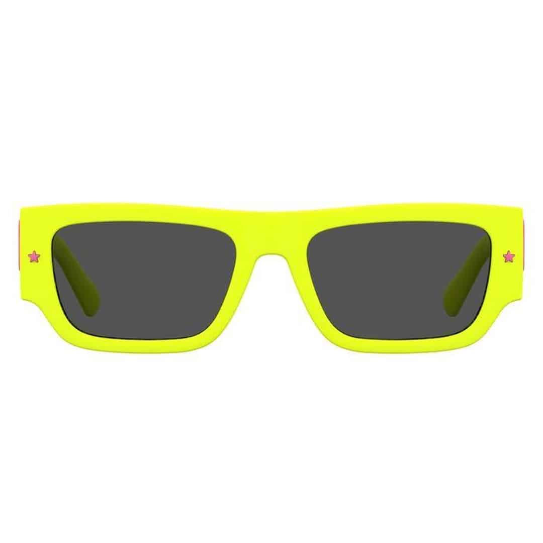 Cf 7013/S Bold Rectangular Neon Yellow Sunglasses