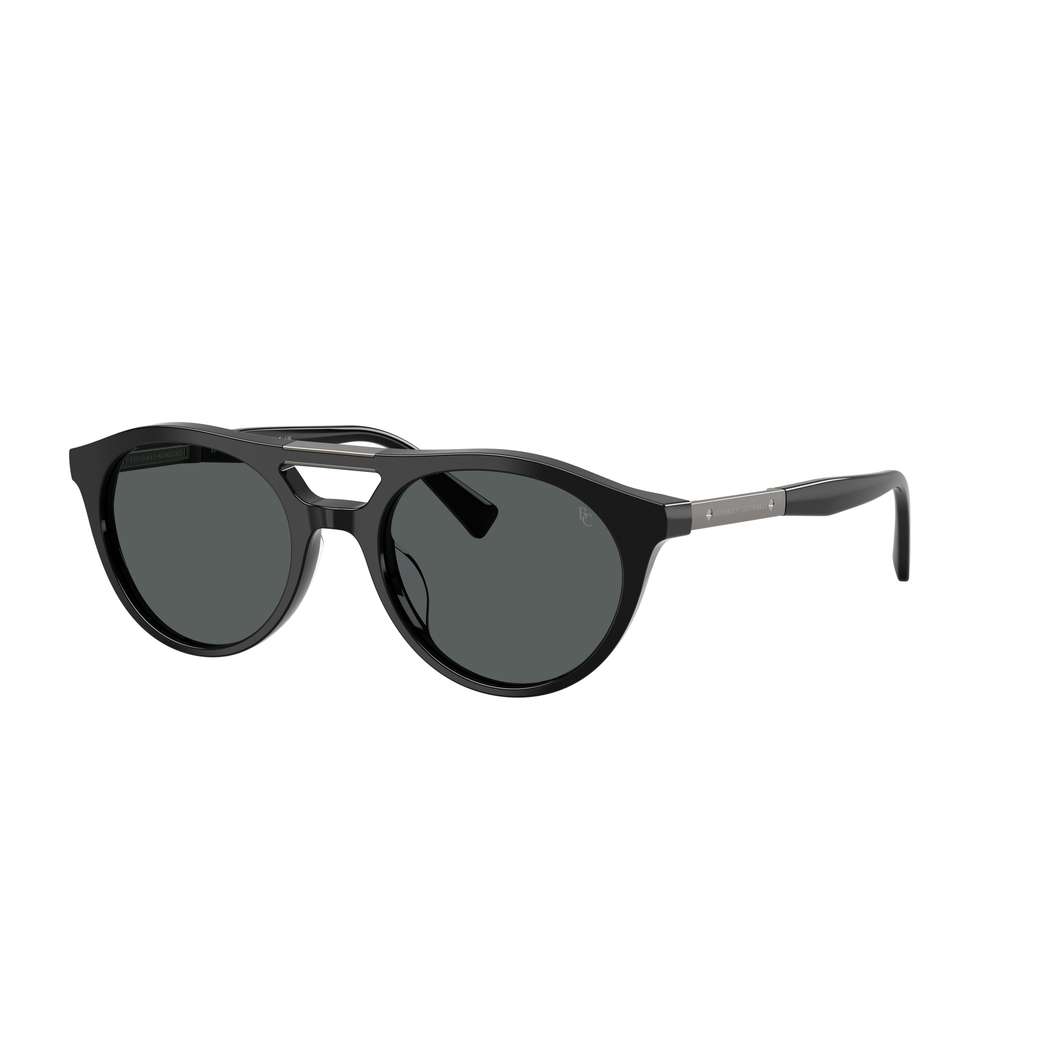 0bc4020s Rounded Frame Sunglasses with Double-Bridged Design