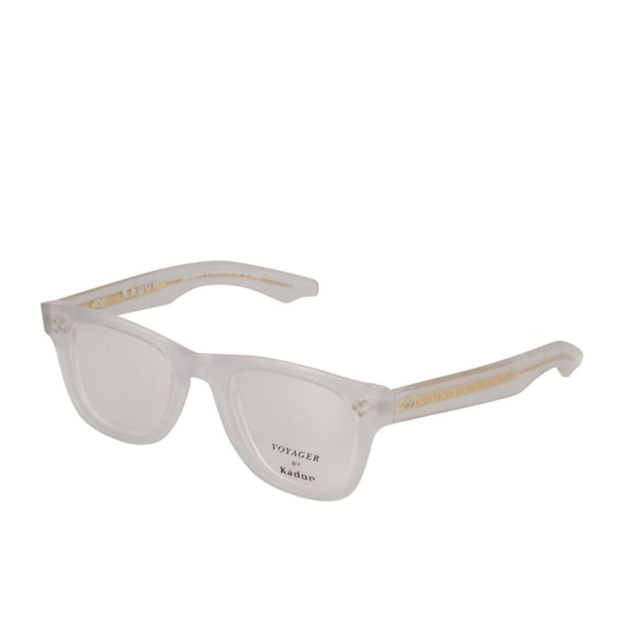 Voyager 23 Translucent Minimalist Sunglasses with Gold-tone Accents