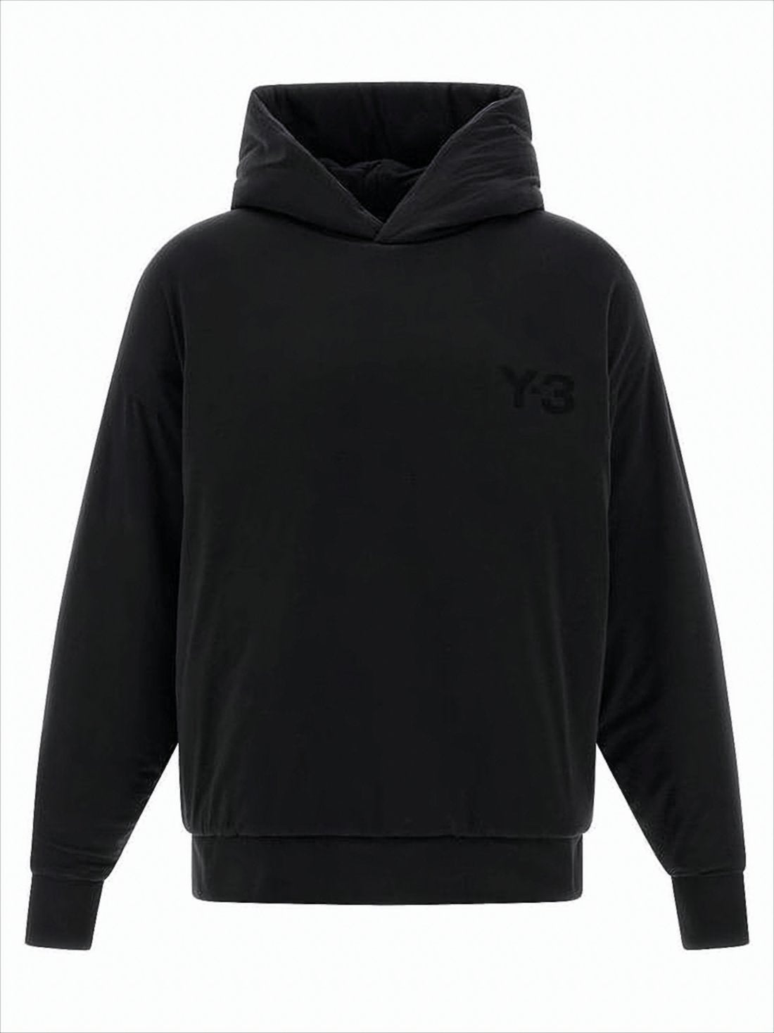 Structured Padded Black Hoodie