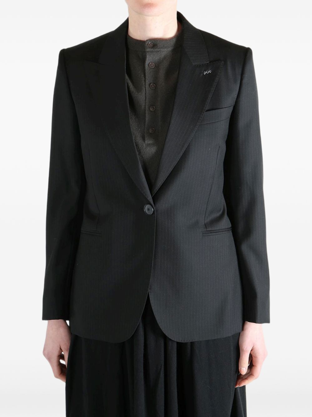 Grey Silk And Nylon Zip Jacket