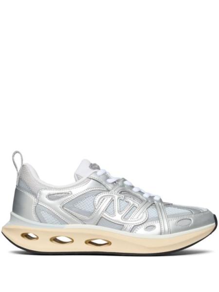 Polyamide and Suede Sneakers with Unique Cut-Out Sole