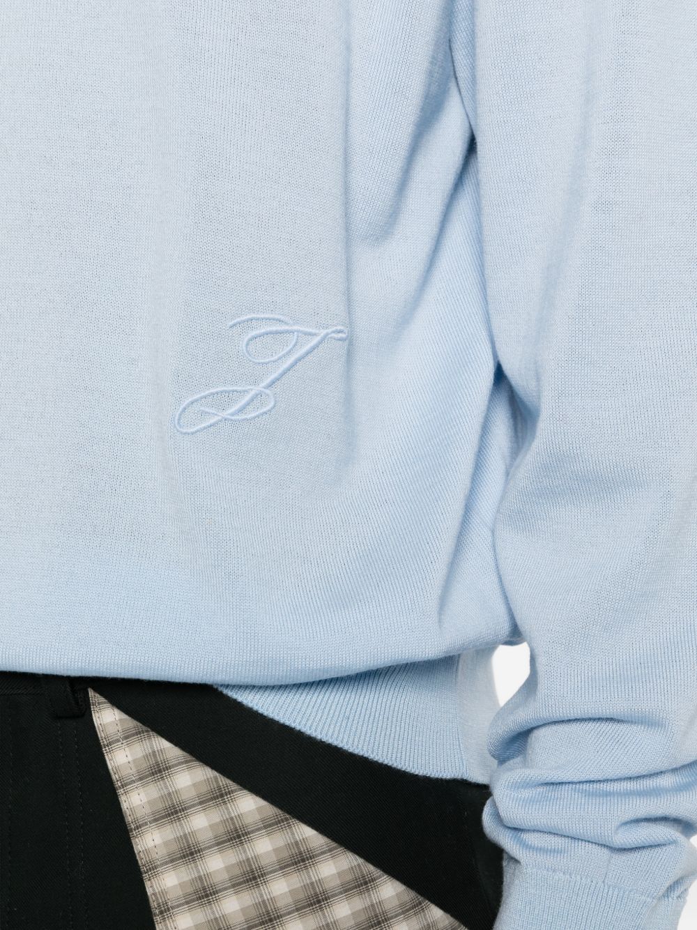 Blue Logo Crew Neck Sweater