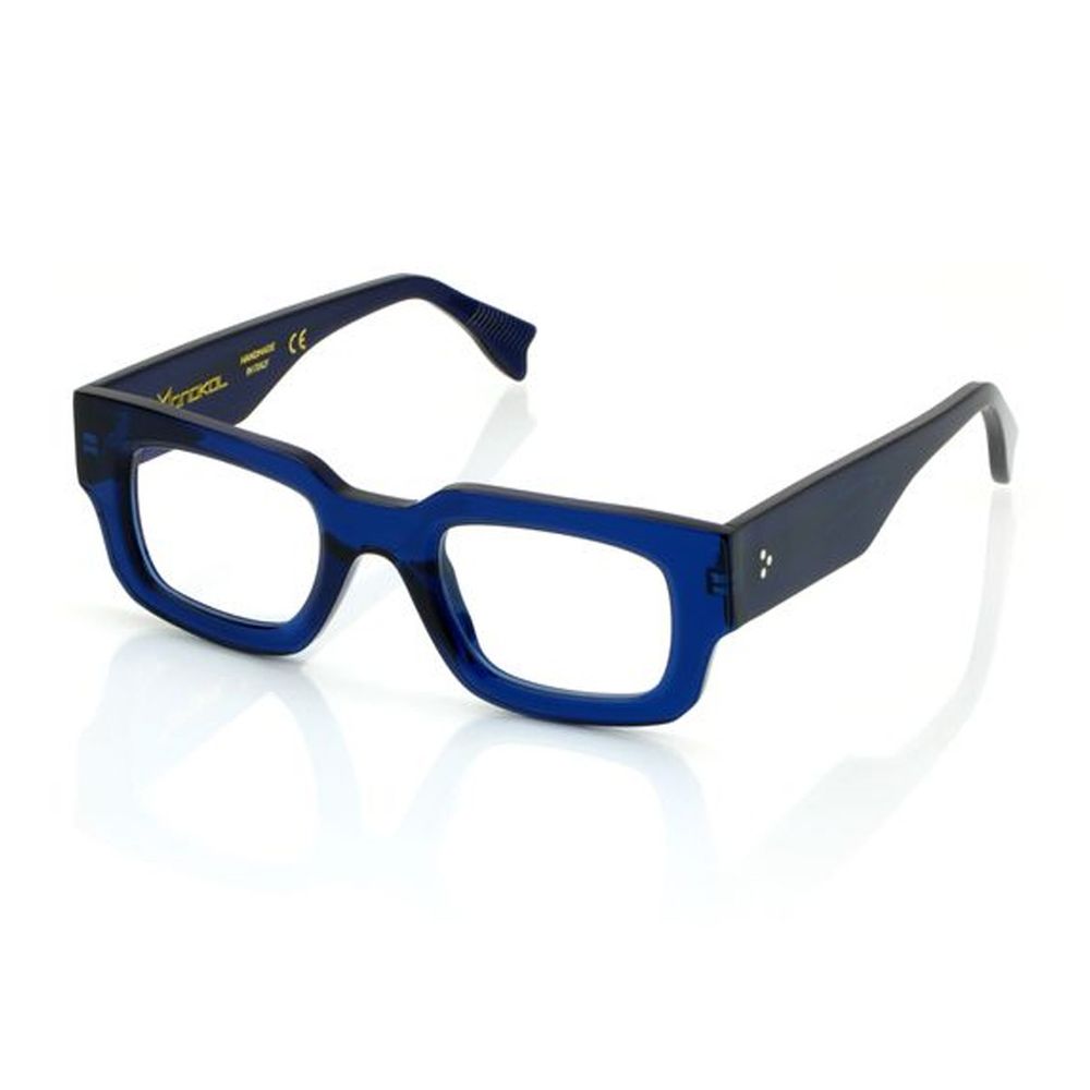 Concept Eyewear Mk263 Geometric Rectangular Frame Eyewear In Transparent Blue