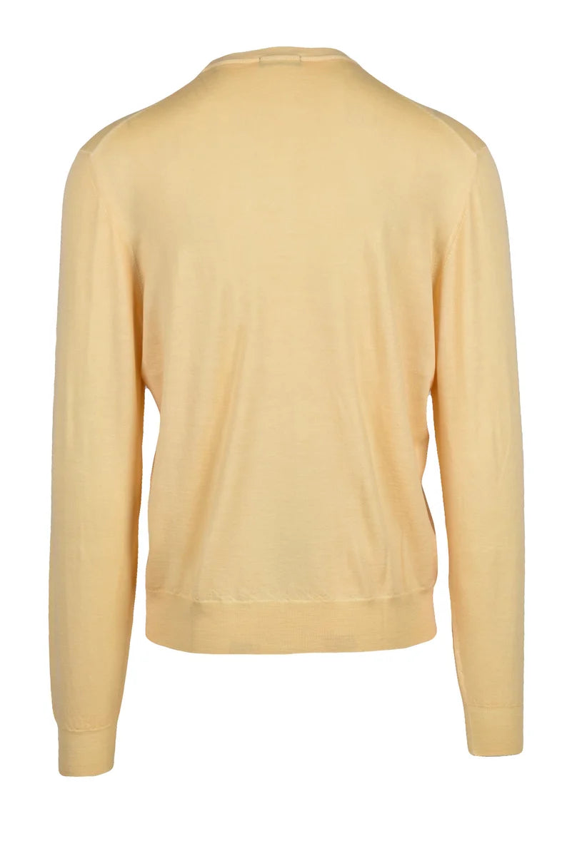 Crew Neck Sweater - Yellow