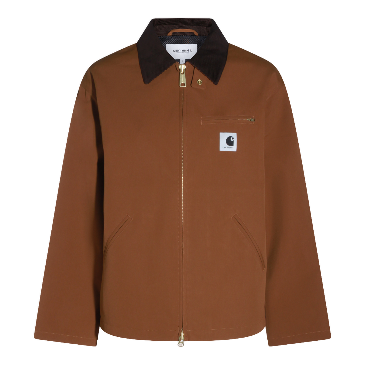 Rich Brown Jacket With Dark Collar