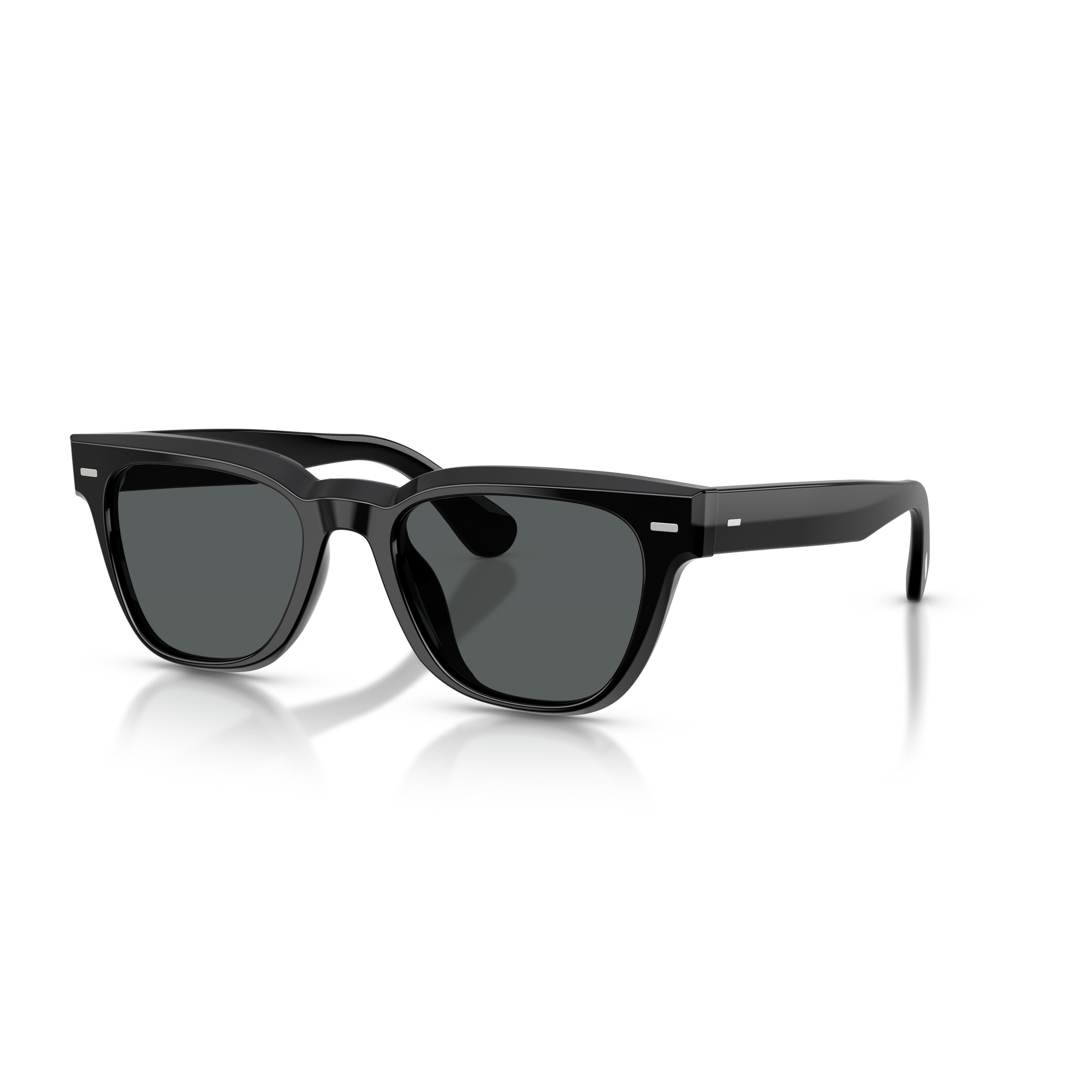 0ov5601su Rectangular Frame Sunglasses with Glossy Acetate Finish