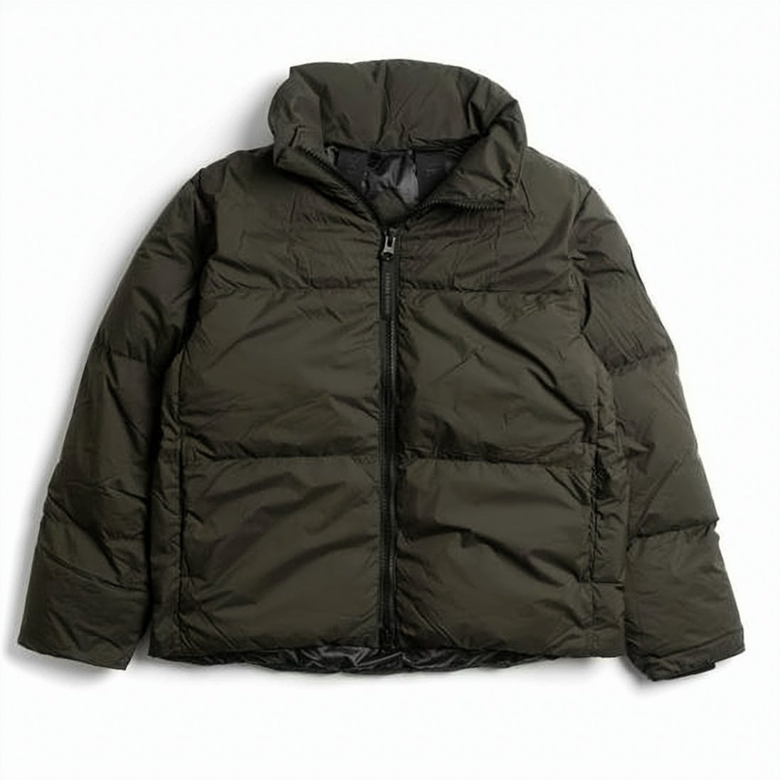Quilted Padded Jacket with High Collar