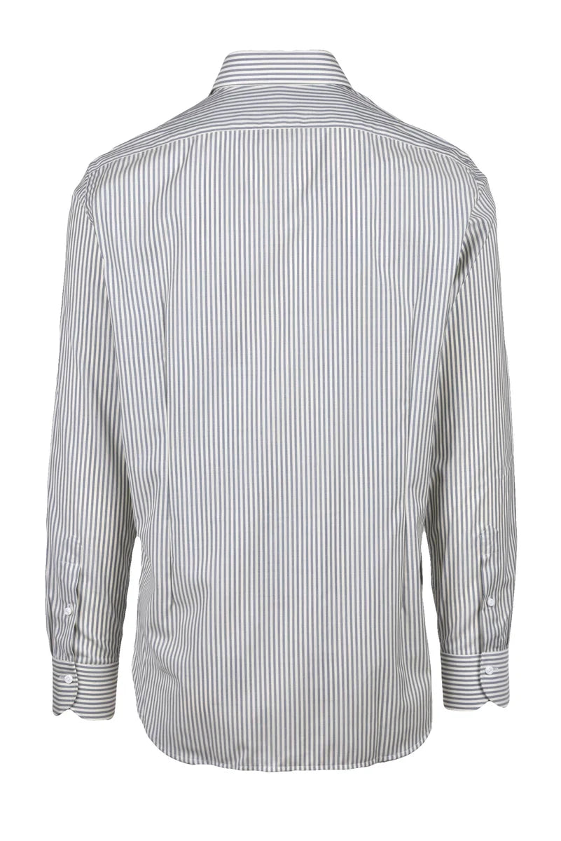 Wool Shirt - White/Grey