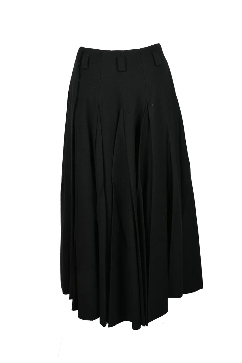 Long Skirt Virgin Wool - Black