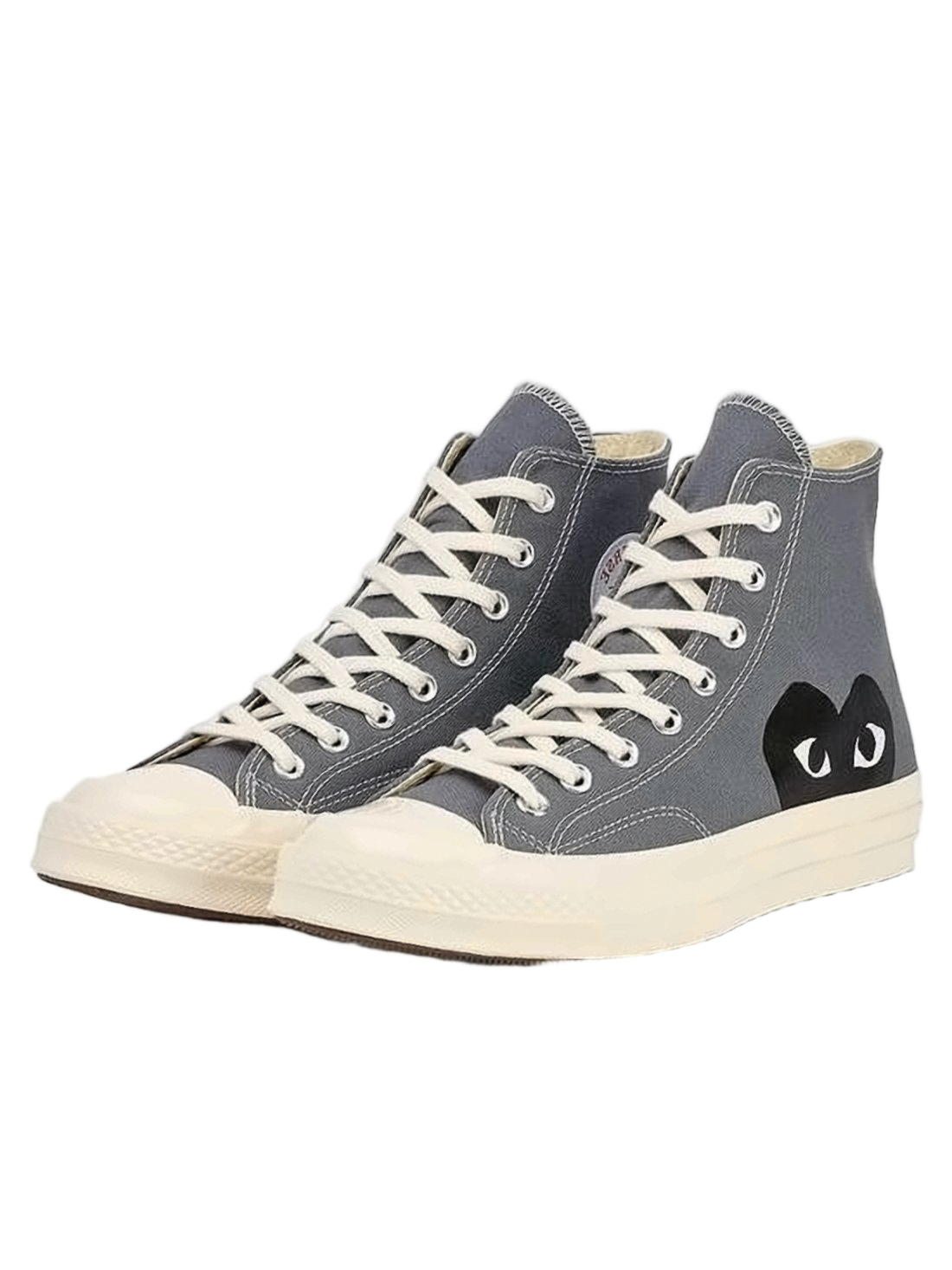 High-Top Sneakers with Canvas Upper