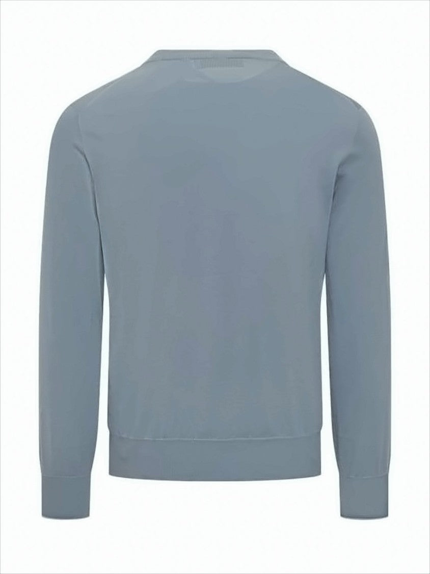 Fine-Knit Crew Neck Sweater
