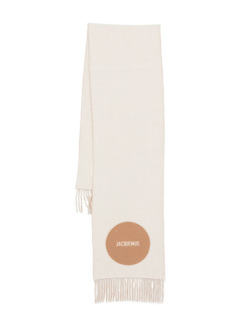 Light Beige Rectangular Scarf