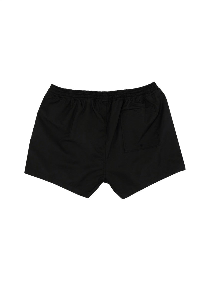 Classic Black Swimsuit With Logo Detailing
