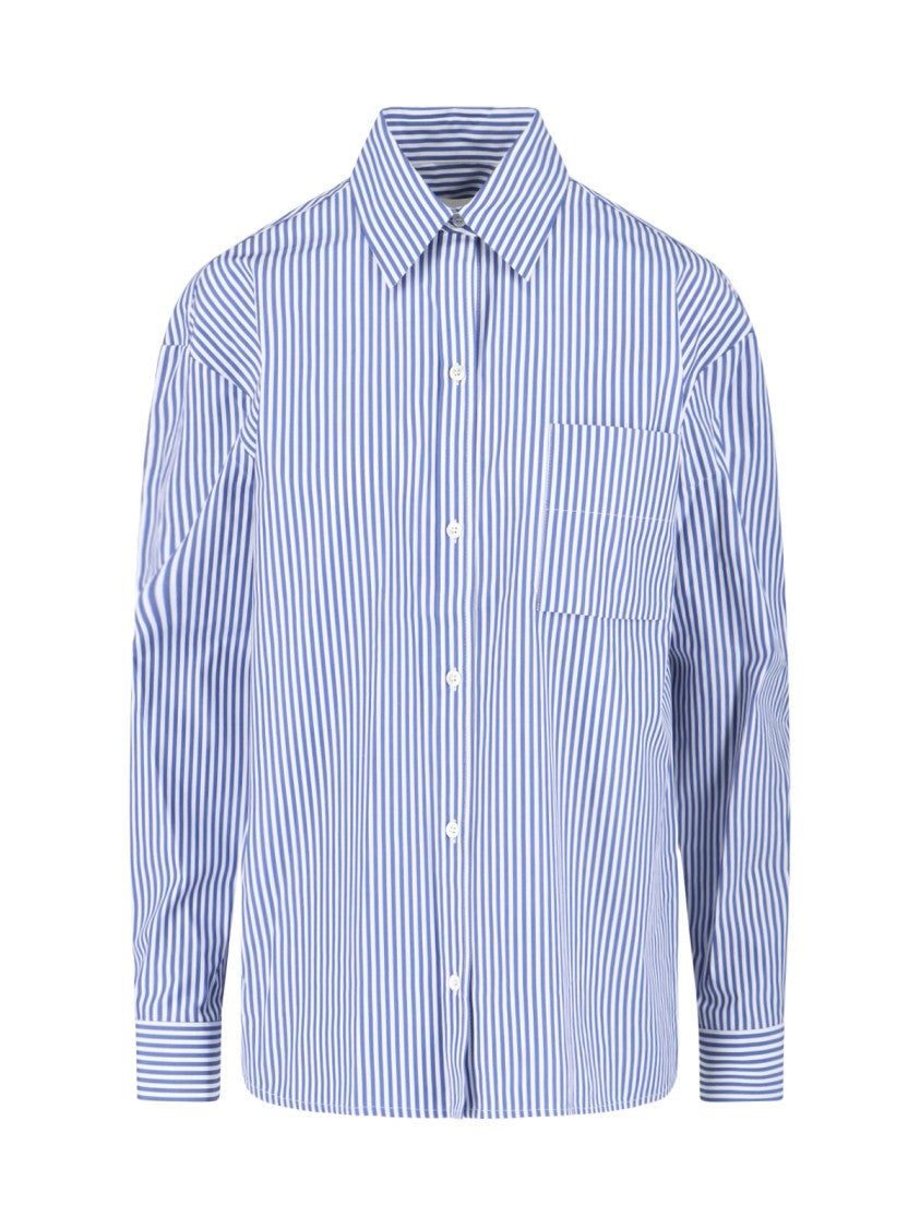 Striped Cotton Shirt – Blue
