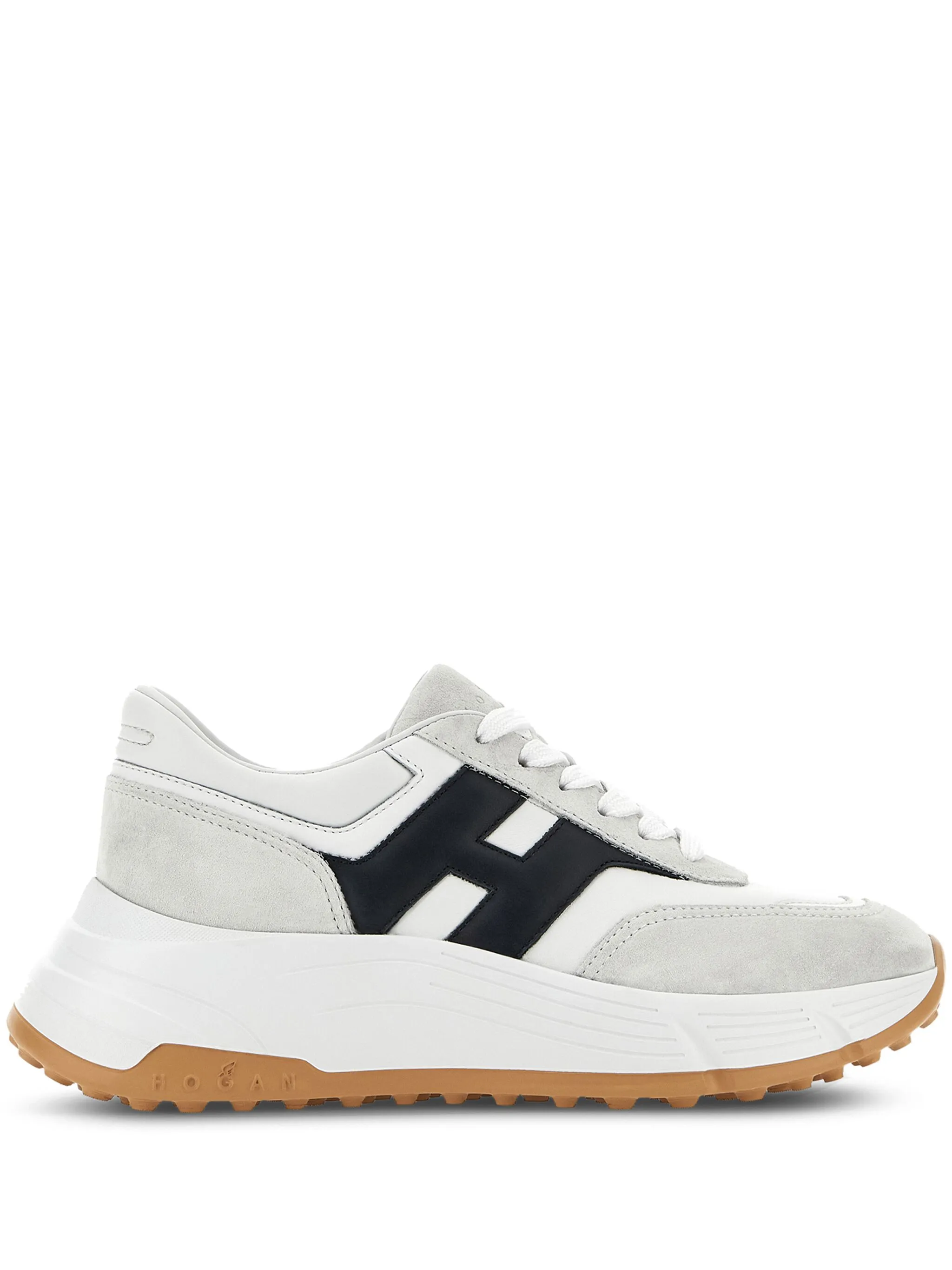Black Low-Top Suede Leather H Sneakers