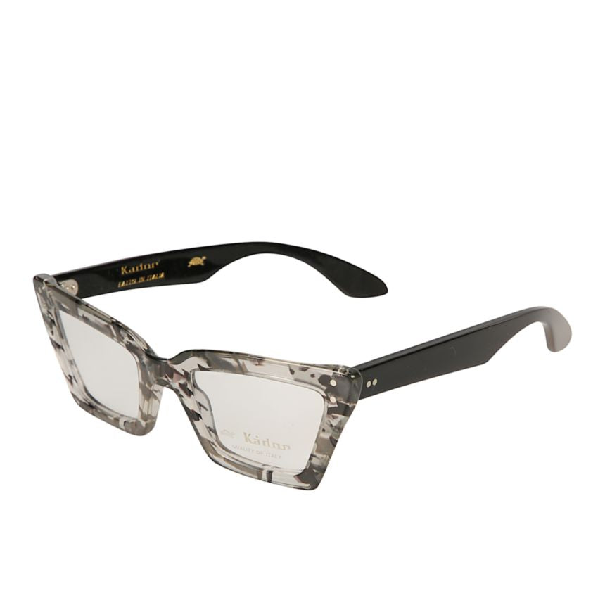 Alexa Oversized Square Frame Eyeglasses with Marbled Pattern