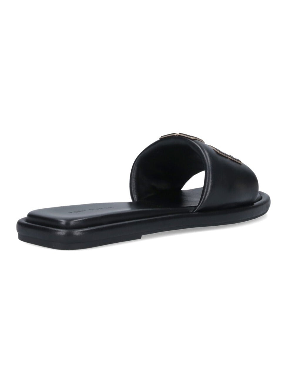 Double "T" Slide Sandals – Black