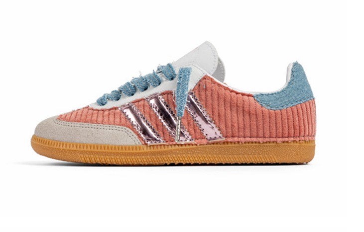 Samba Custom Sneakers With Unique Corduroy Texture