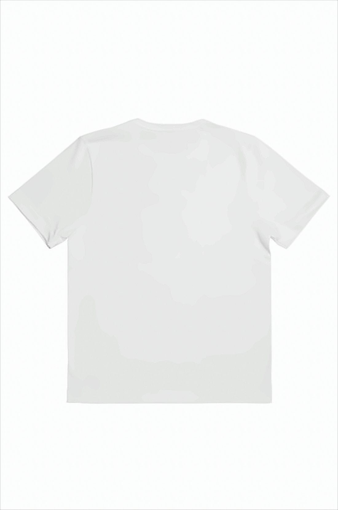 Minimalist White Short-Sleeve T-Shirt with Crew Neckline