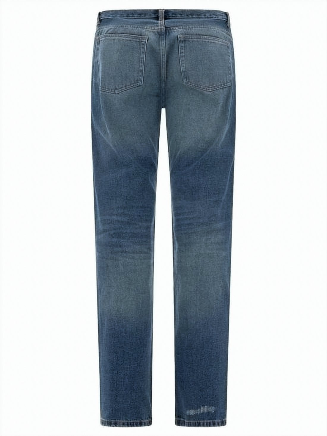 Straight-Leg Denim Pants