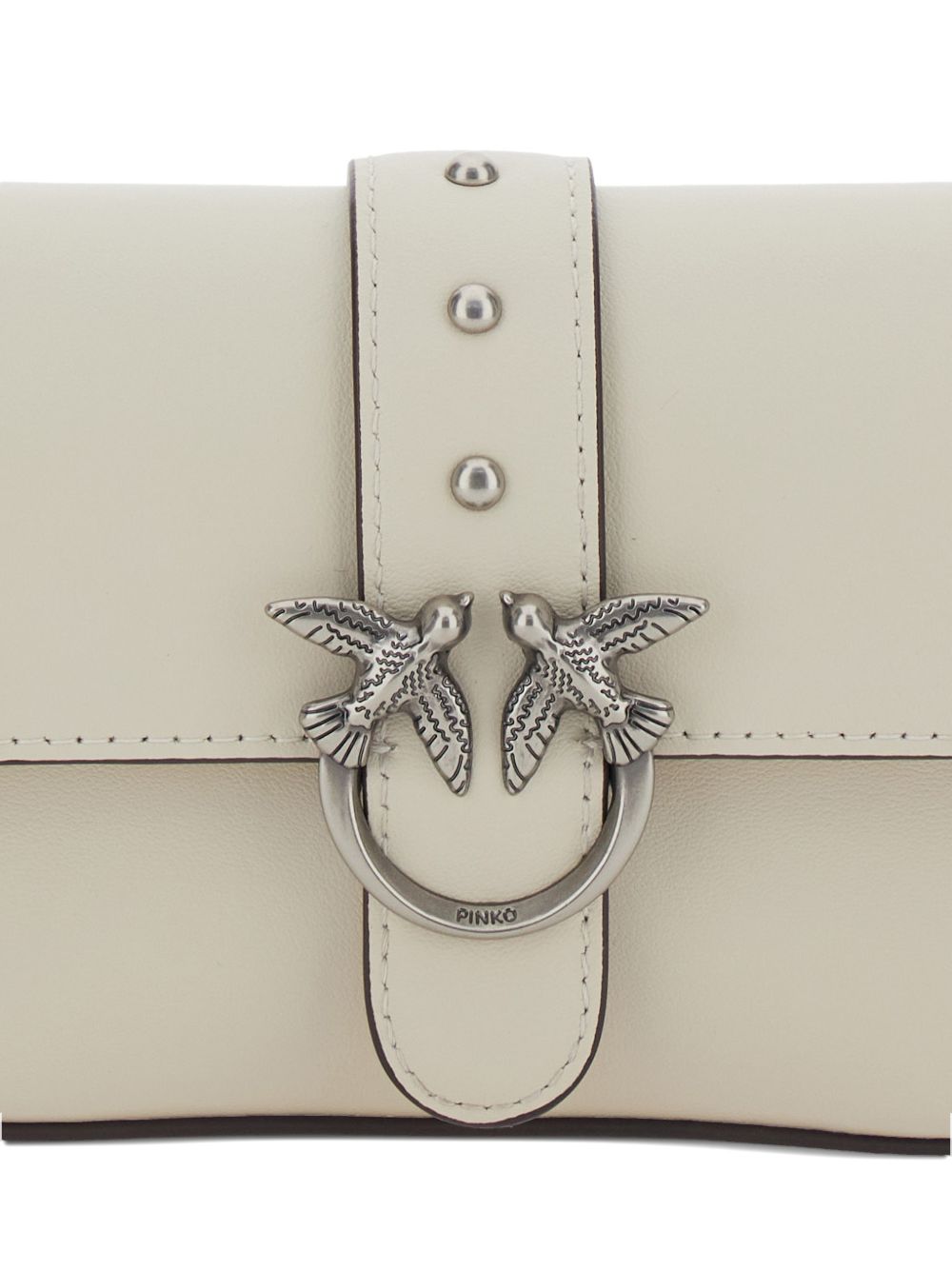 Rectangular Neutral Leather Bag