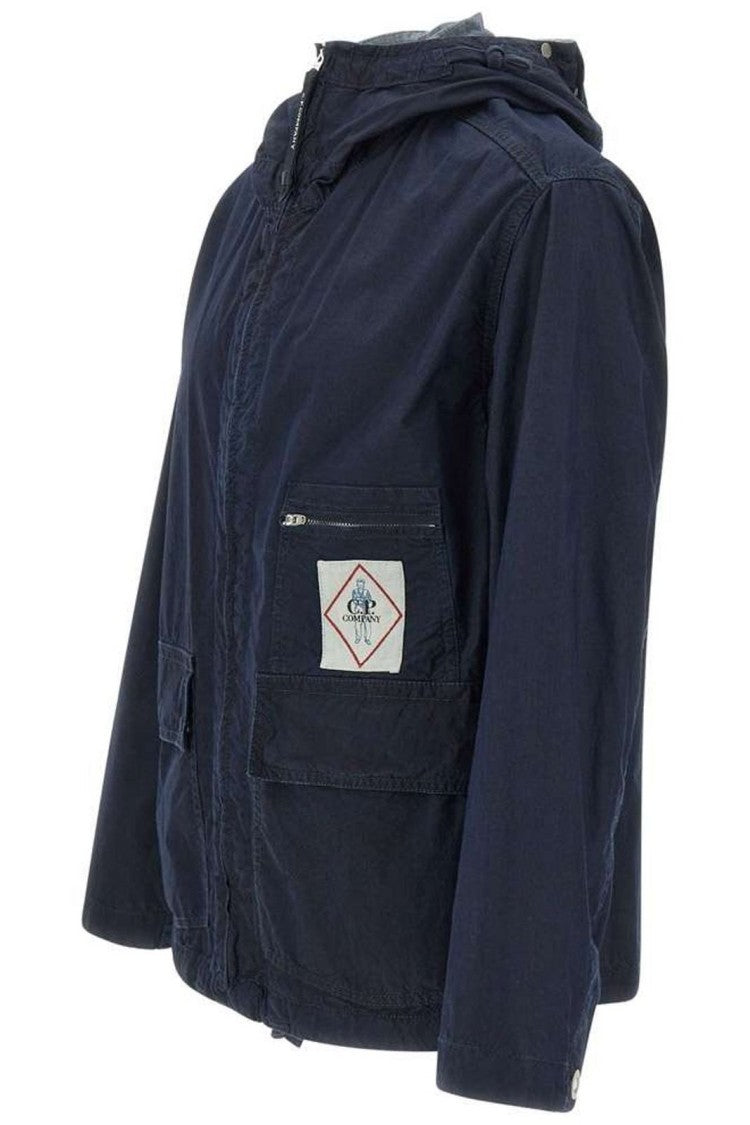 Hooded Padded Jacket with Zipper Closure