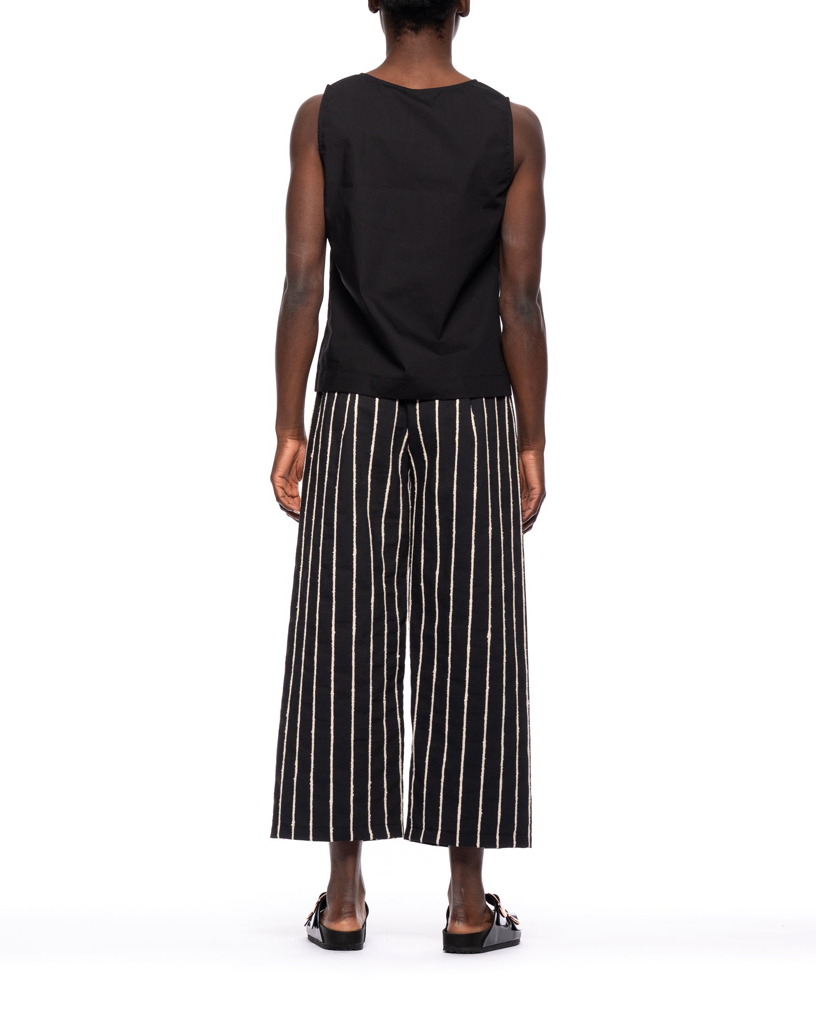 Palazzo Trousers With Drawstring Waist