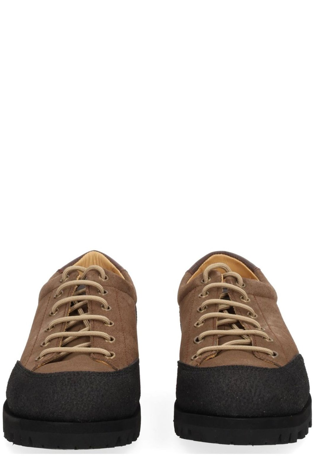 Suede Brown Loafers with Textured Accents