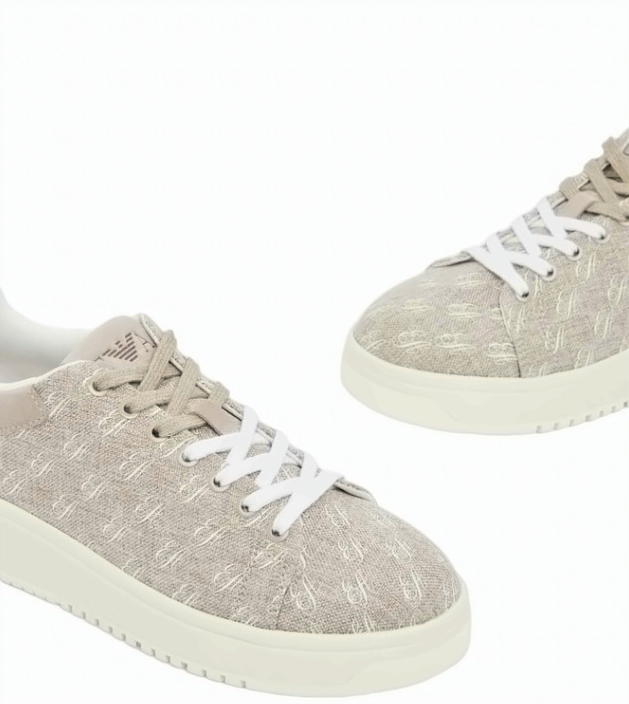 Logo Print Canvas Sneakers