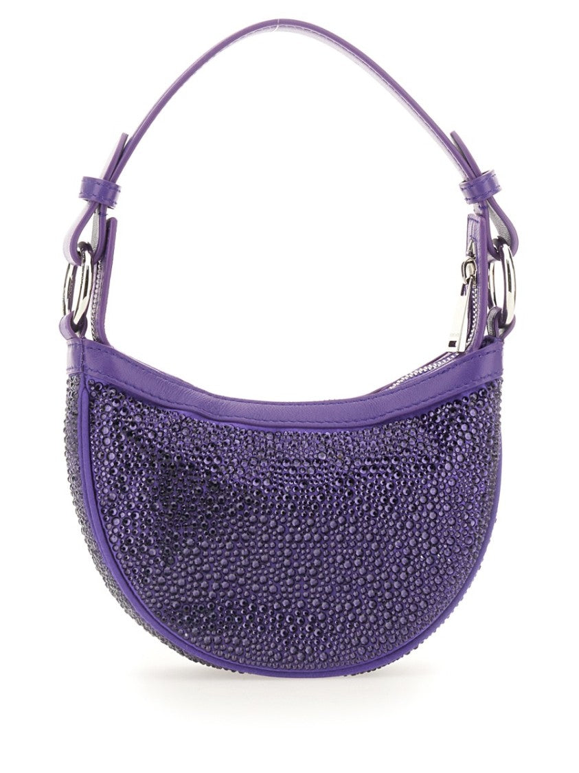 Mini Hobo Bag With Crystals