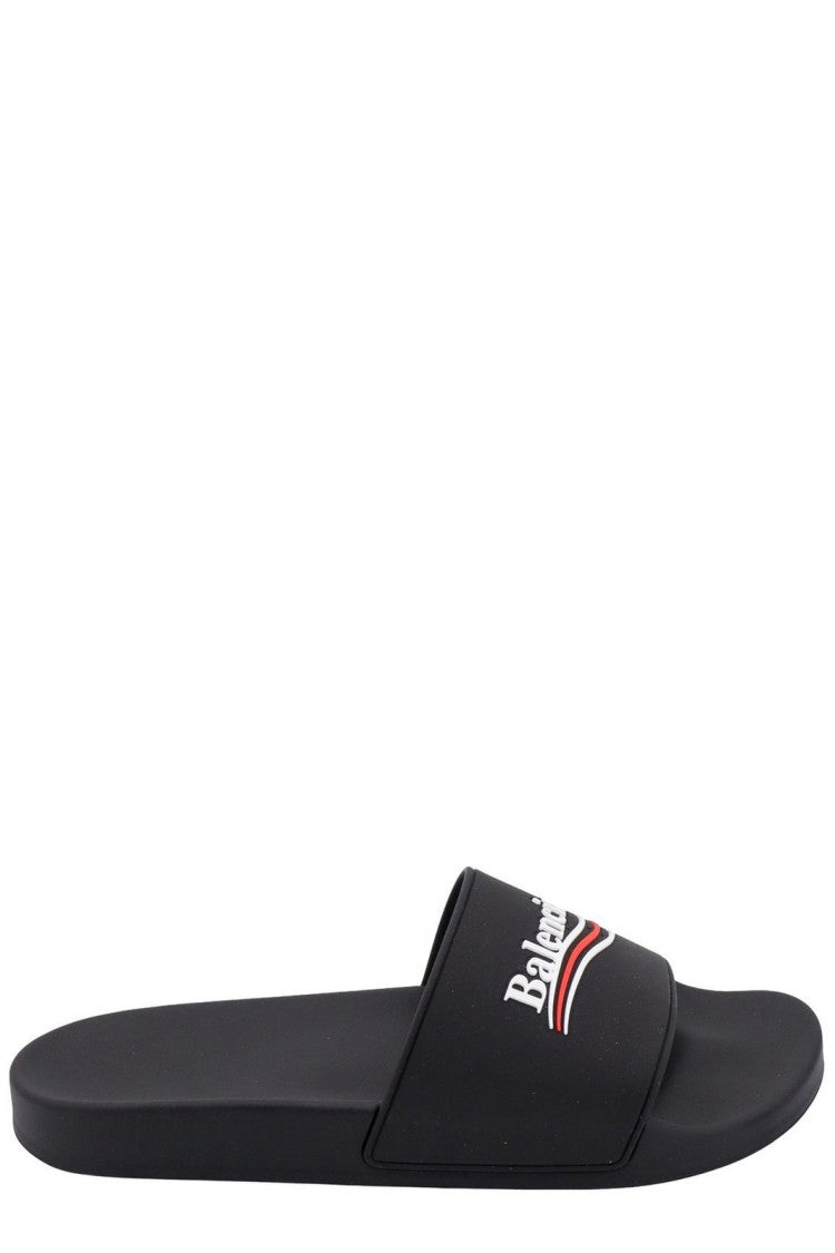 Minimalist Black Sandals With Secure Strap Design