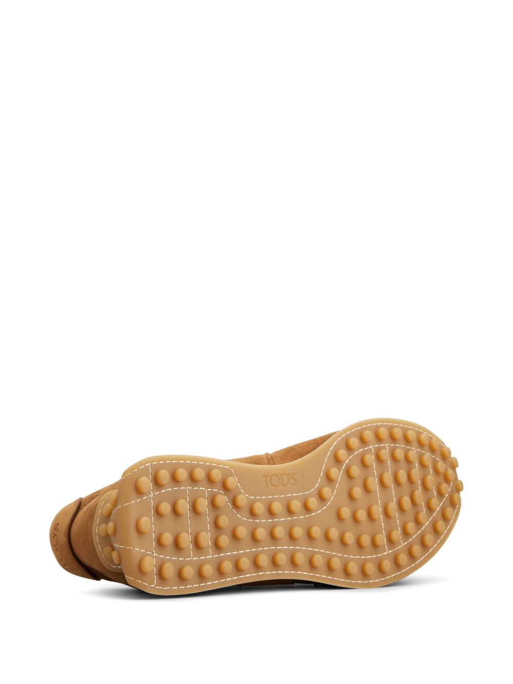 Brown Sneakers with Logo-Debossed Tongue
